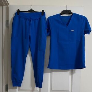 Blue Women's Scrub Set